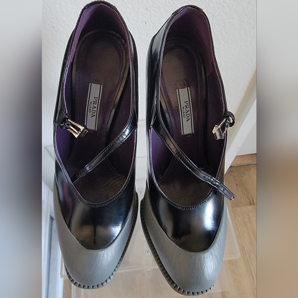 Prada Rubber-Dipped Platform Maryjane